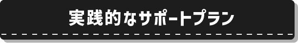 実践的なサポートプラン