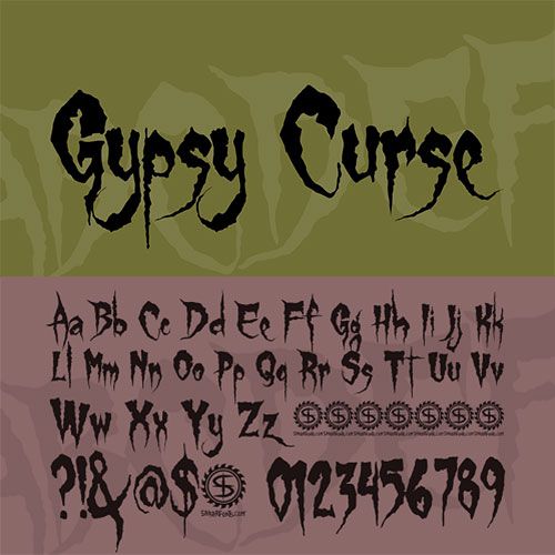 gypsy curse font