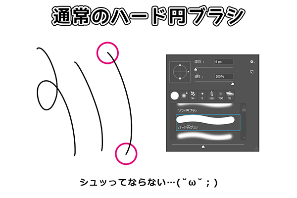 ペン入れ・線画に使えるブラシの設定方法