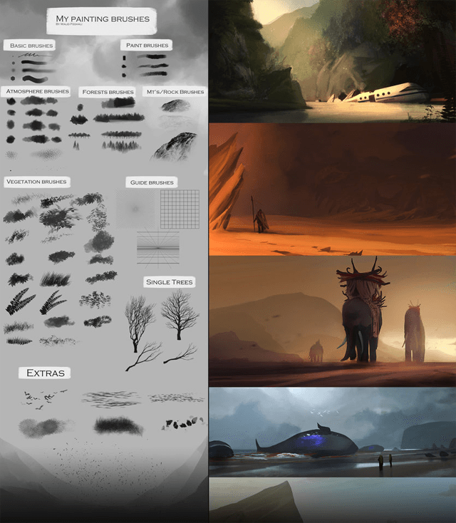 My Painting Brushes Concept Art Speedpainting